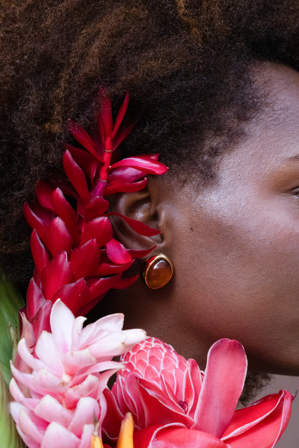 Boucles d’oreilles Quenettes Ambre